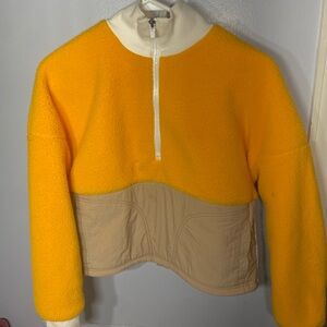 Fabletics Yellow and White zip up